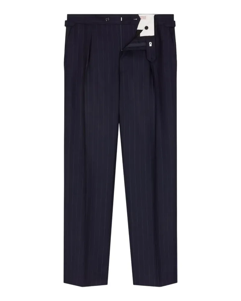 FURSAC Bundfaltenhose mit Nadelstreifen - Blau Blau