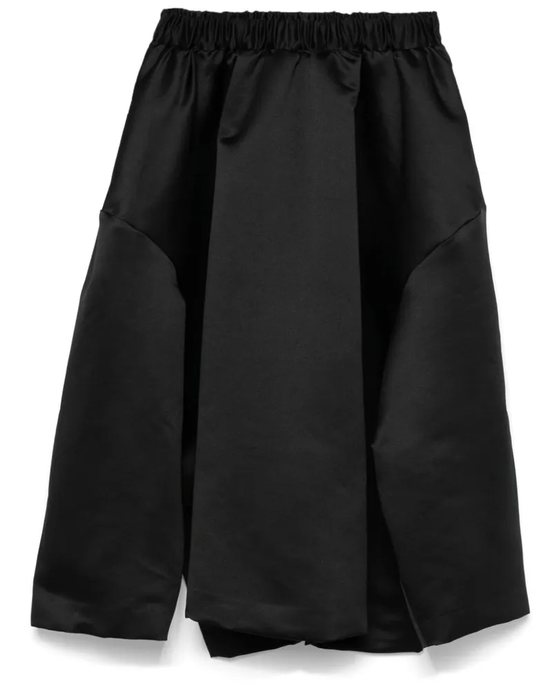 Comme des Garçons Midirock mit Einsätzen - Schwarz Schwarz