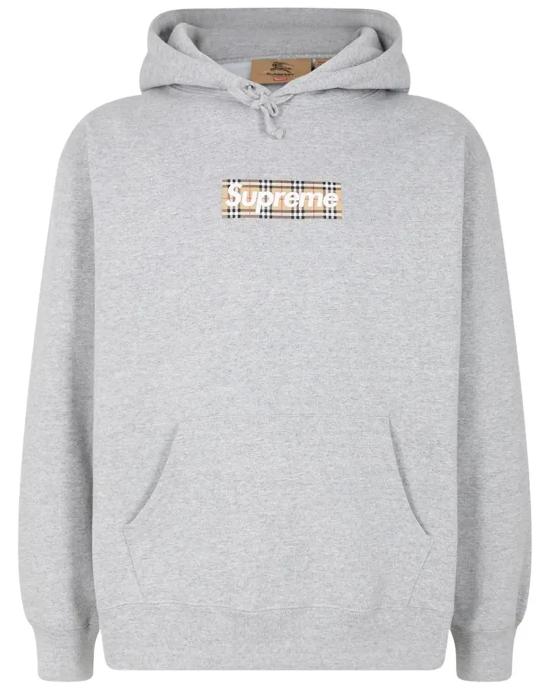 Supreme Being x Burberry Hoodie mit Logo - Grau Grau
