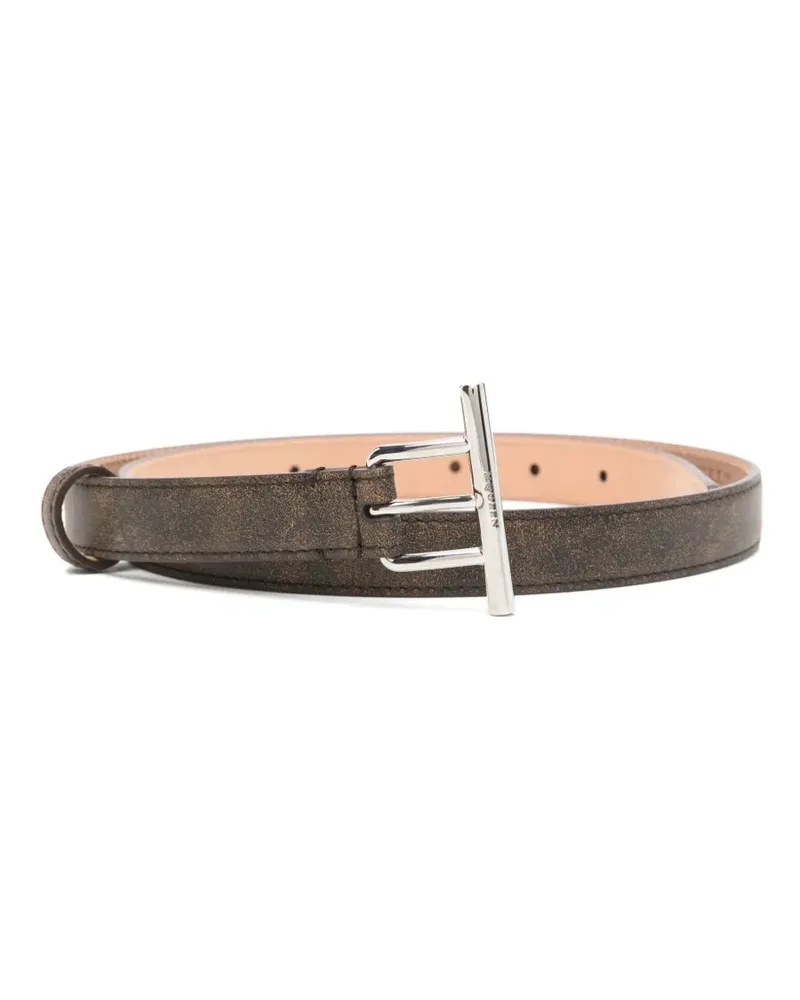 Alexander McQueen Gürtel mit T-Riemen - Braun Braun