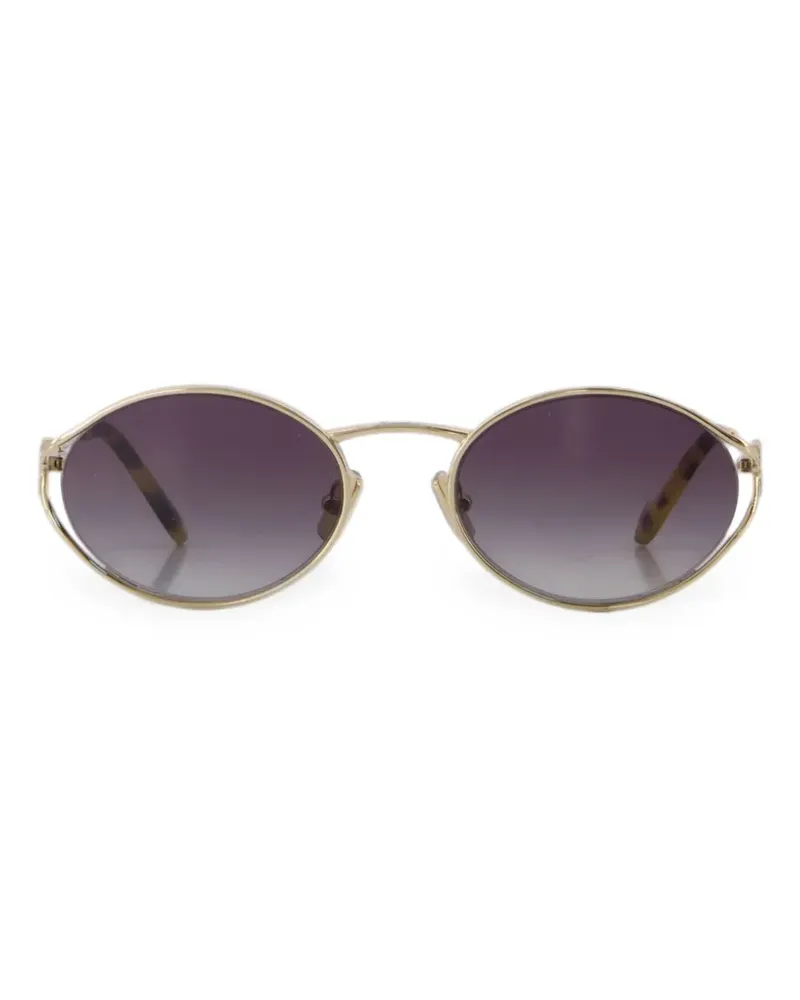 Miu Miu oval-frame sunglasses - Gold Gold