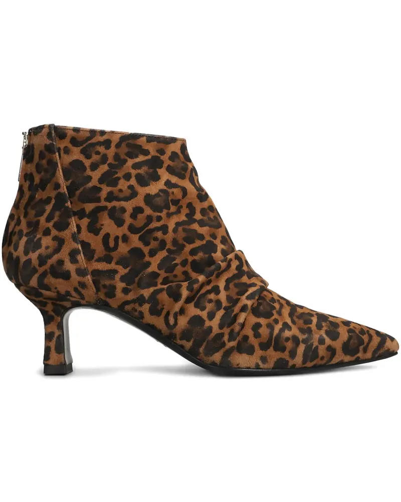 The Seller Stiefel mit Leoparden-Print - Braun Braun