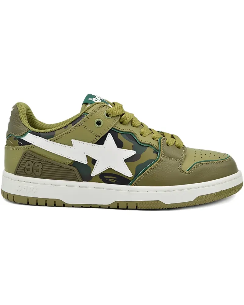BAPE Sk8 Sta "Olive Drab/Green Camo" Sneakers - Grün Grün
