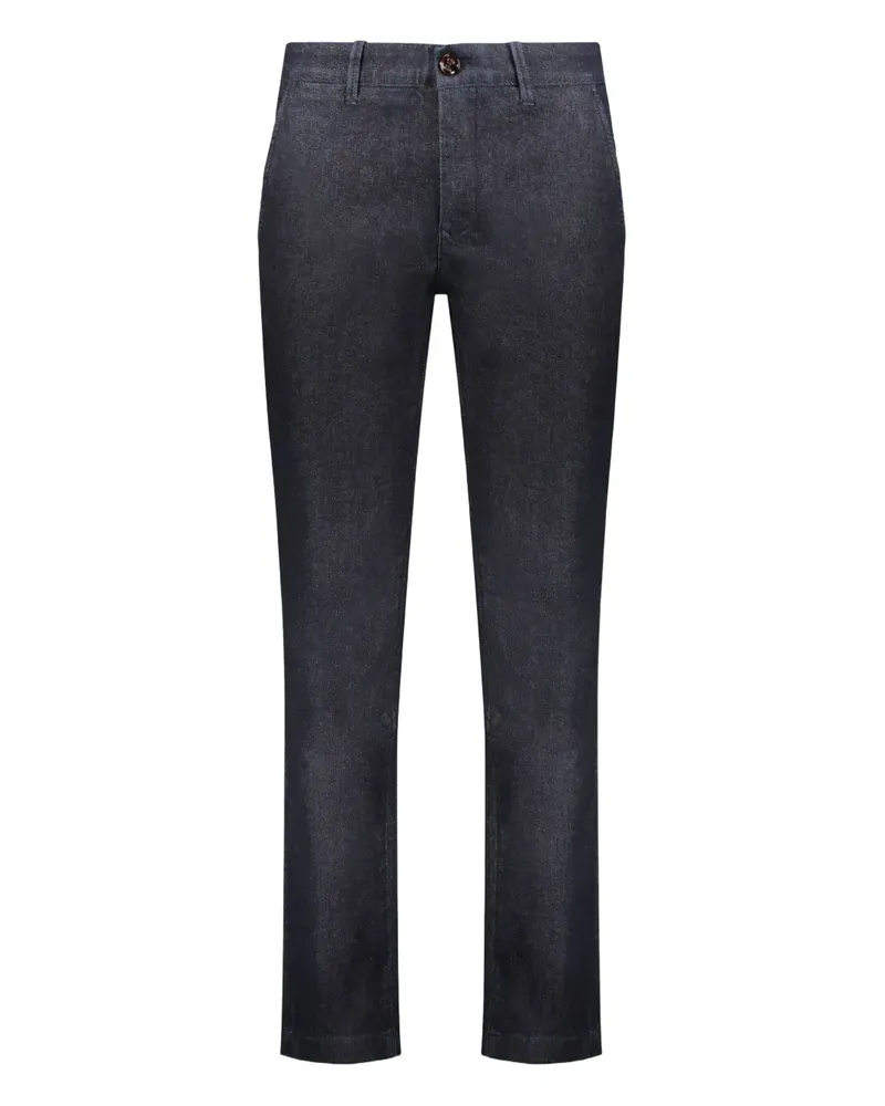 MOORER Ausgeblichene Levanzo Hose - Blau Blau