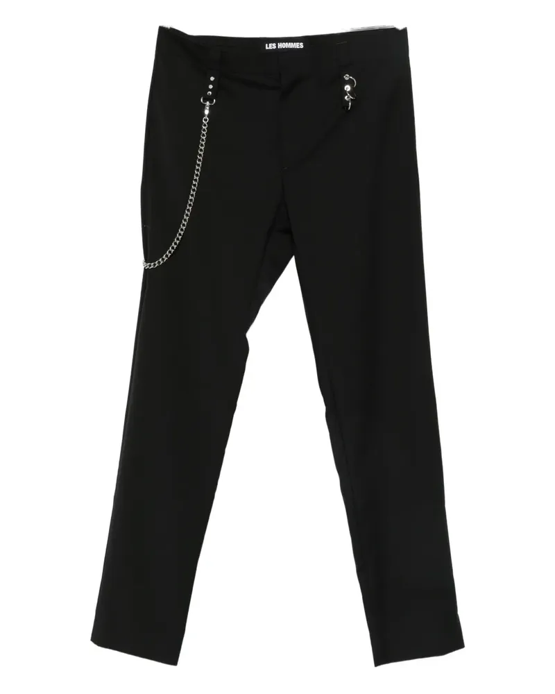 Les Hommes tapered trousers - Schwarz Schwarz