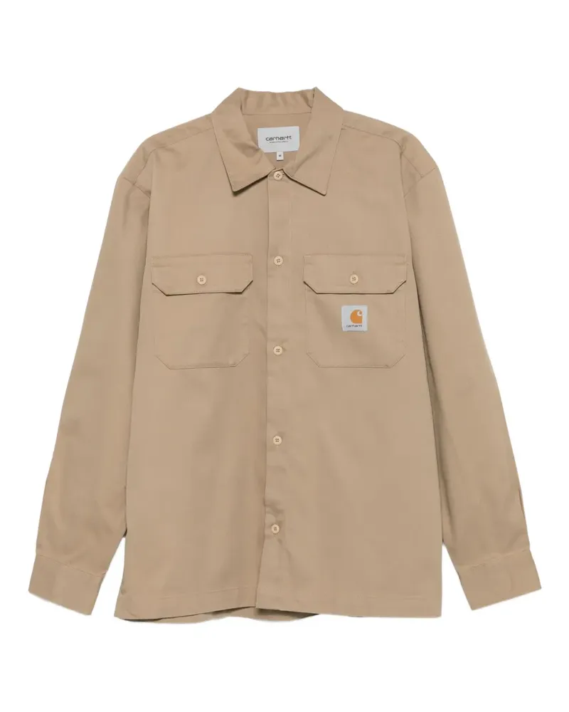 Carhartt WIP Hemd mit Logo-Patch - Nude Nude
