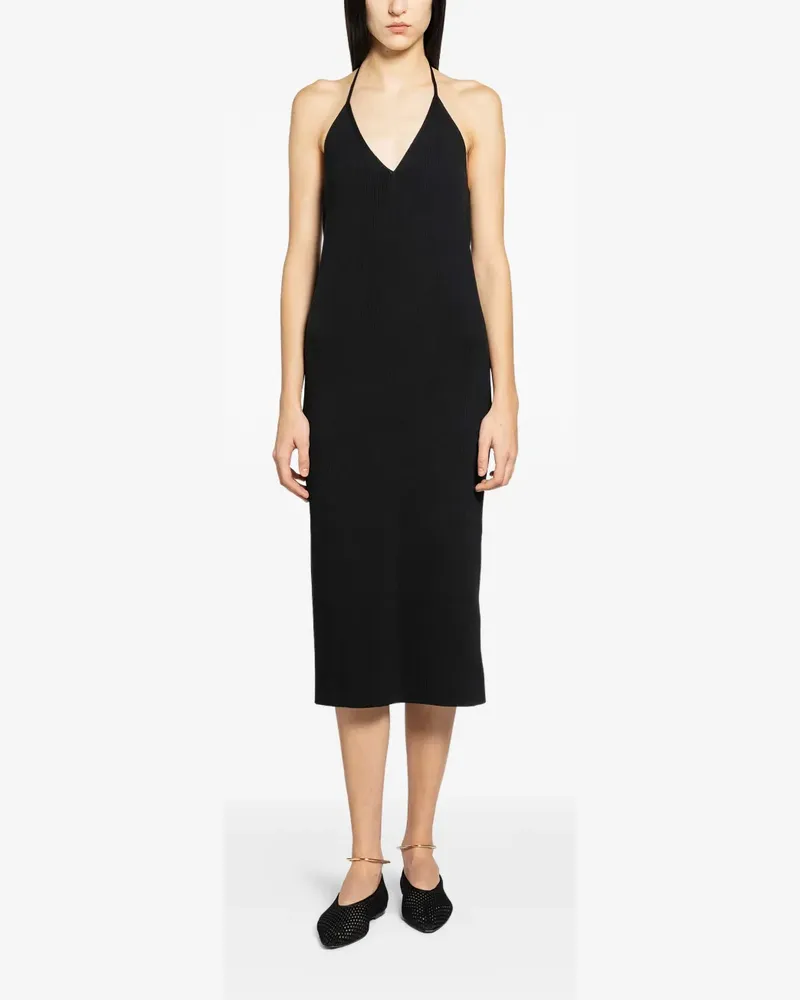 Jil Sander sleeveless midi dress - Schwarz Schwarz