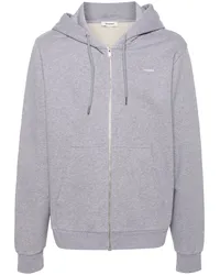 Sandro Hoodie mit Logo-Stickerei Grau