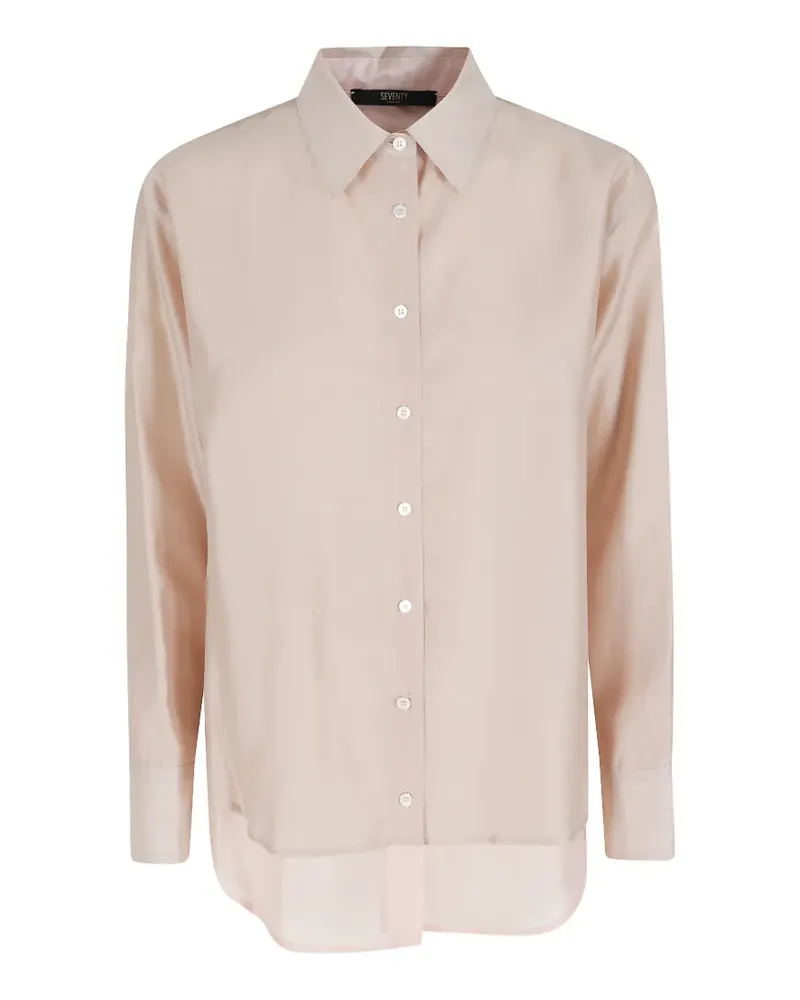 Seventy layered-design shirt - Nude Nude