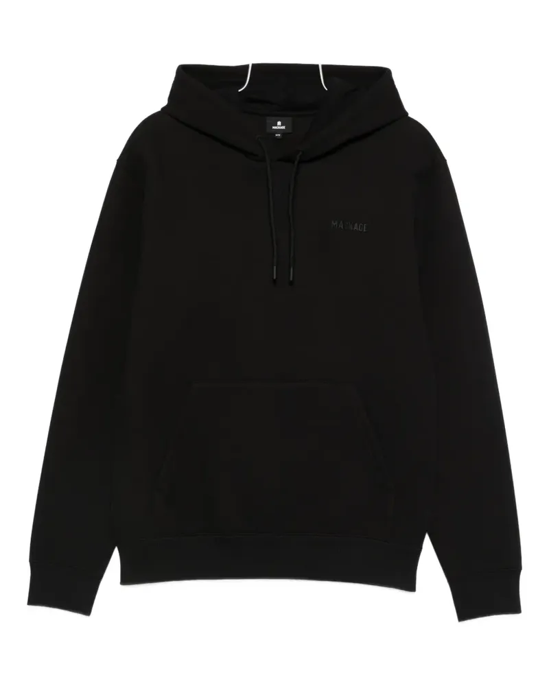 Mackage logo-print hoodie - Schwarz Schwarz