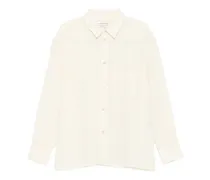 Gusto Hemd mit gebürstetem Effekt - Weiß