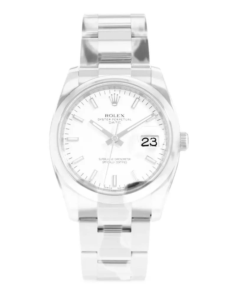 Rolex 2011 Oyster Perpetual Date Armbanduhr 34mm - Weiß Weiß