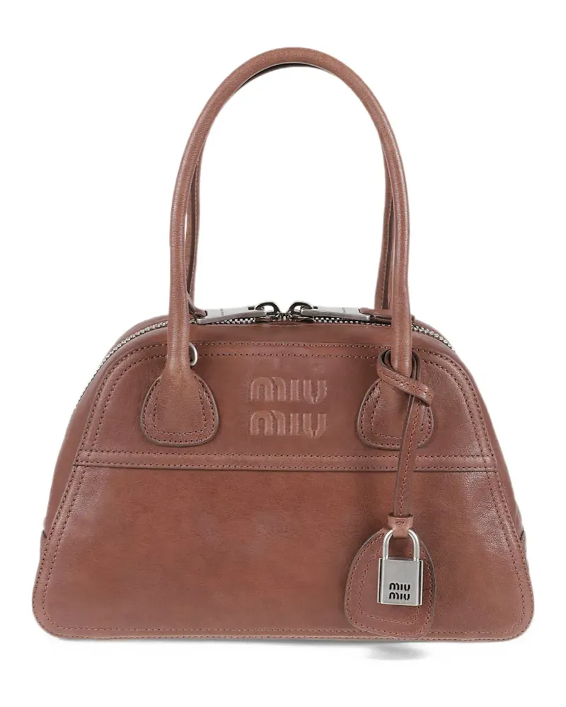 Miu Miu Vivant Tasche aus Nappaleder - Braun Braun