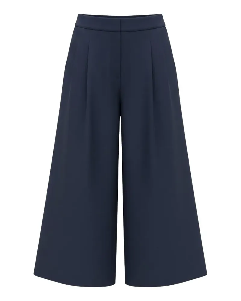 Studiorundholz wide-leg pleated trousers - Blau Blau