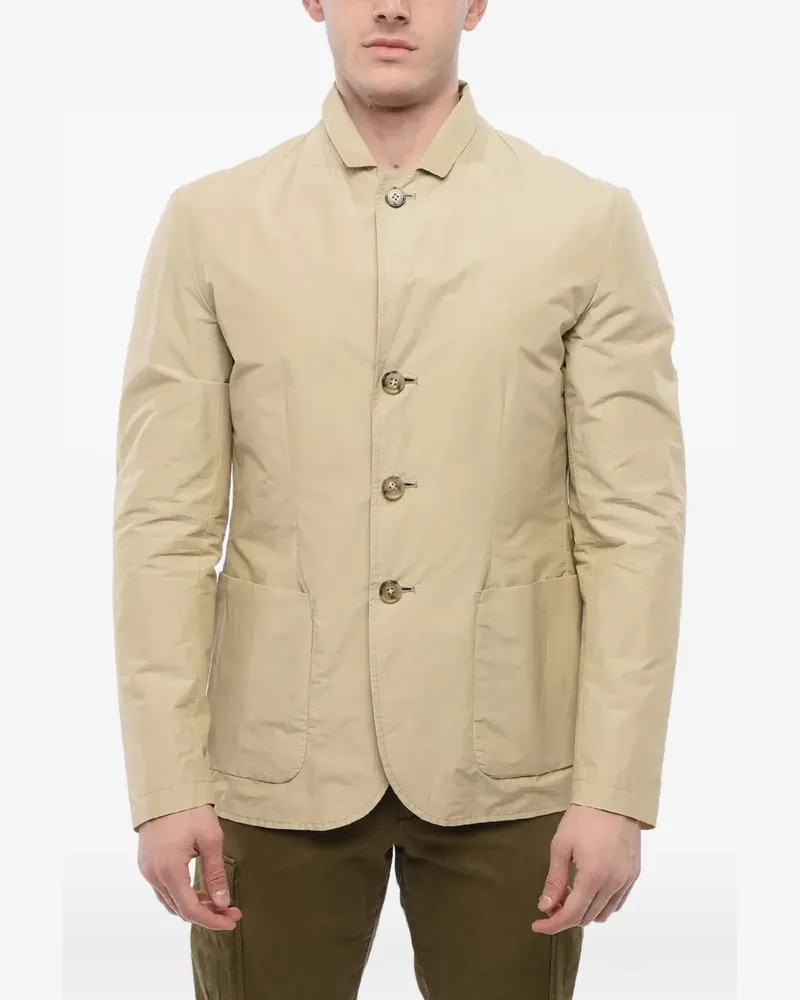 Woolrich button-fastening patch-pocket jacket - Nude Nude