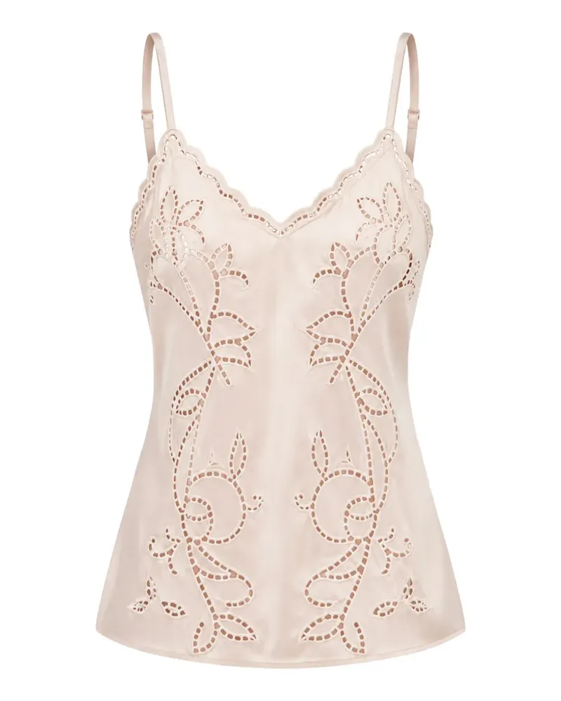 Ermanno Scervino Bluse mit Lochstickerei - Rosa Rosa