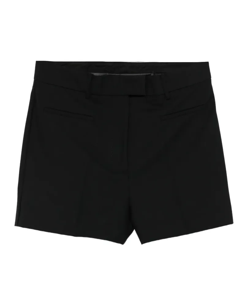 Semicouture Klassische Shorts mit Falten - Schwarz Schwarz