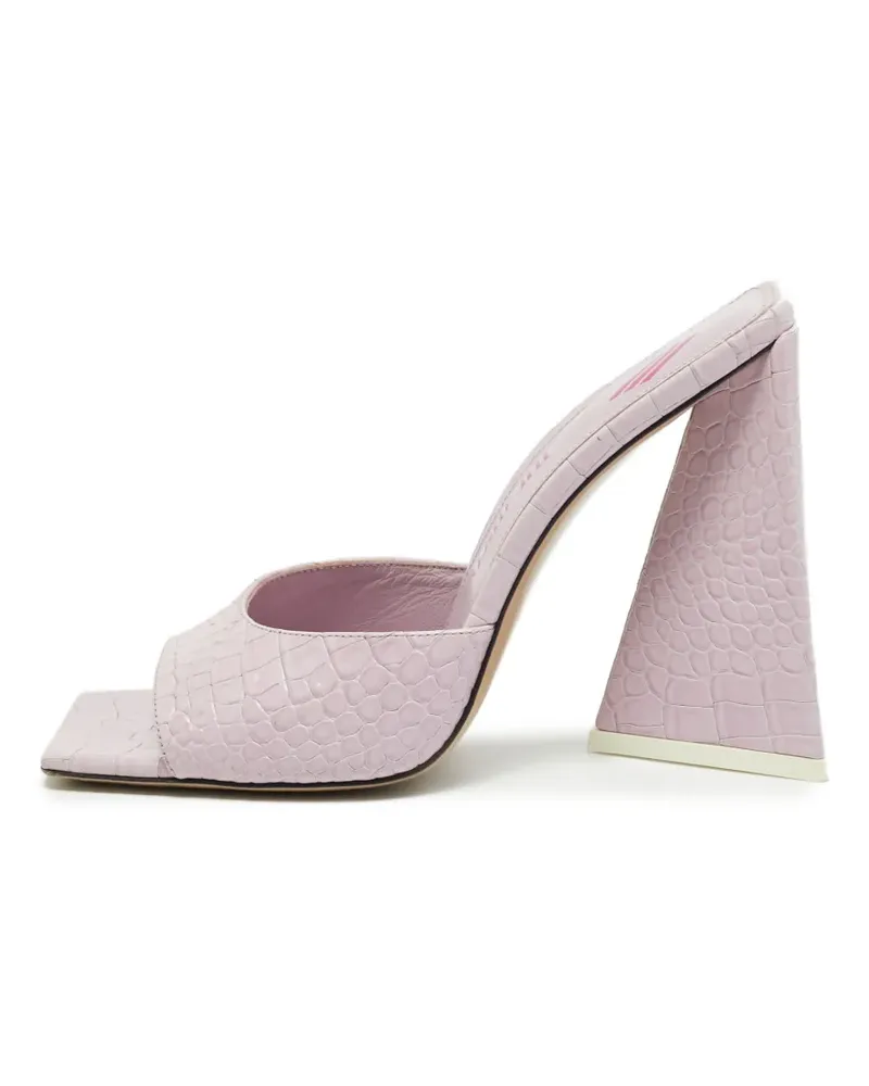 ATTICO Devon Sandalen mit Kroko-Effekt - Violett Violett