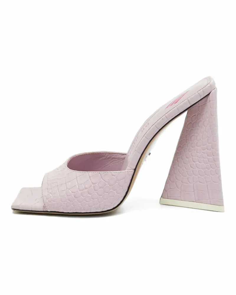 ATTICO Devon Sandalen mit Kroko-Effekt - Violett Violett