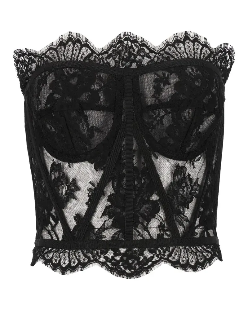 Dolce & Gabbana lace bustier - Schwarz Schwarz