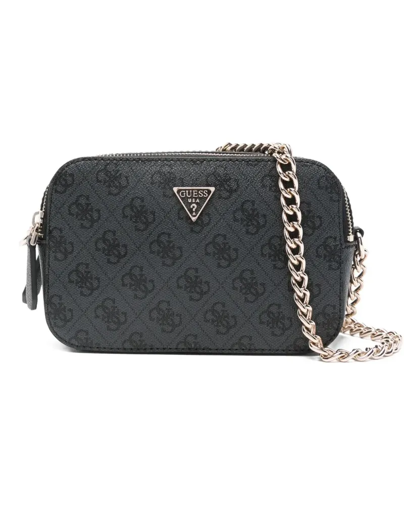 Guess Noelle II logo-plaque cross body bag - Grau Grau