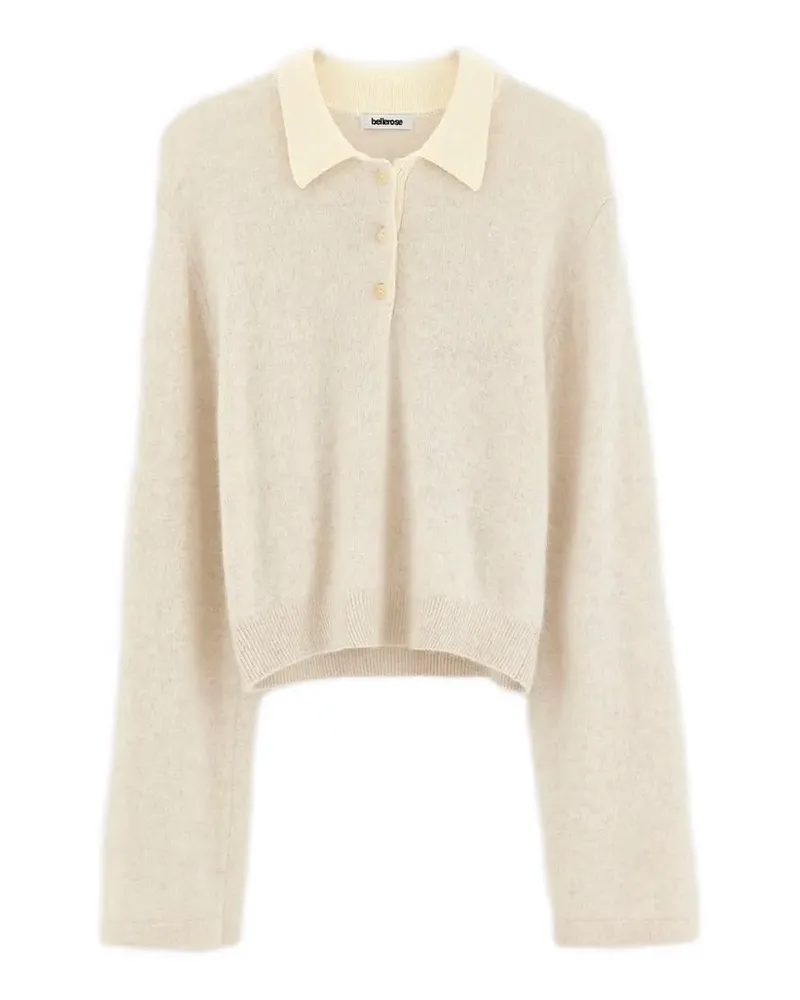 Bellerose button-up collared sweater - Nude Nude
