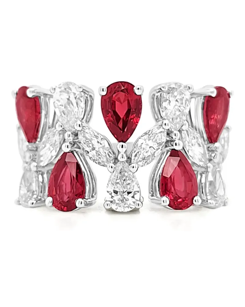 HYT Jewelry ruby and diamond ring - Silber Silber