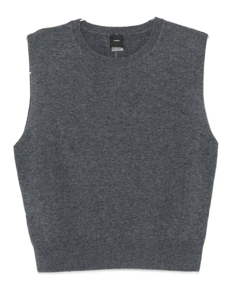 Pinko knit sleeveless sweater - Grau Grau
