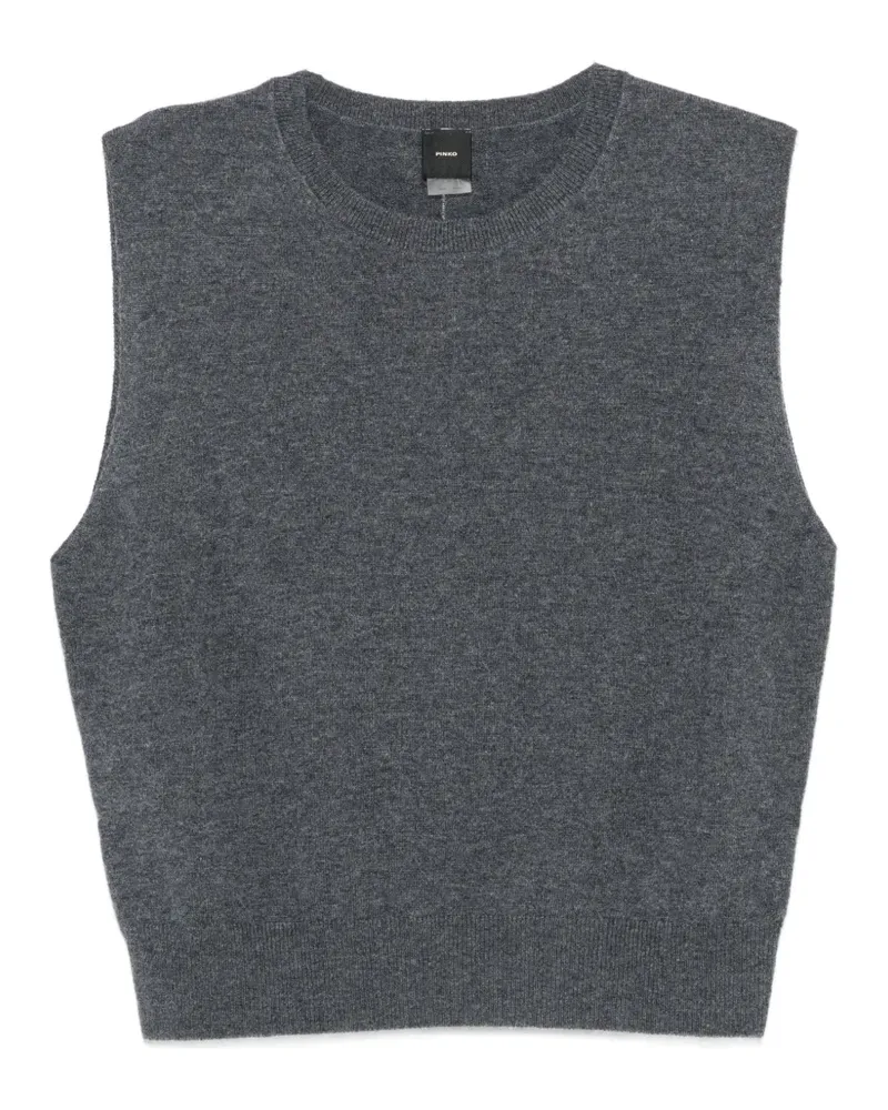 Pinko Ärmelloser Pullunder - Grau Grau