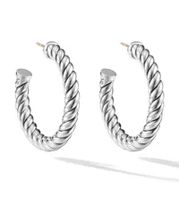 David Yurman Sculpted Cable Creolen aus Sterlingsilber Silber