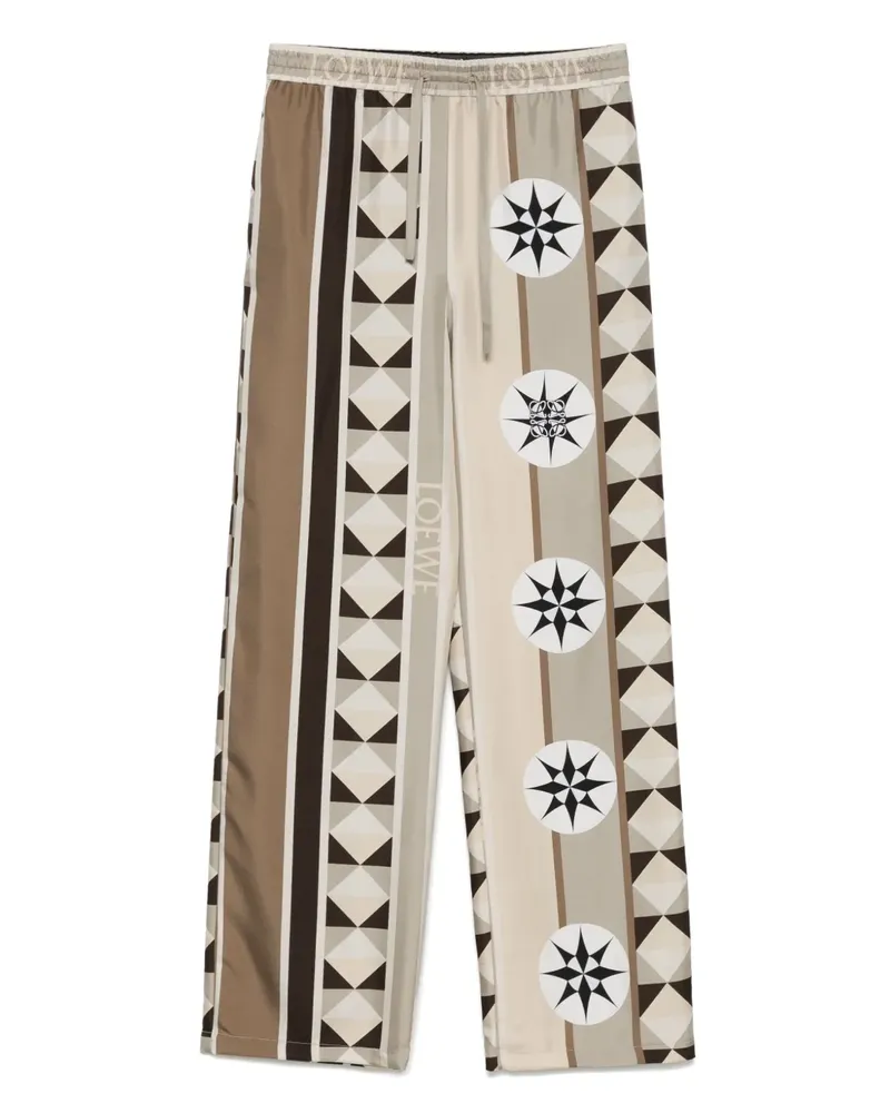 Loewe Hose aus Satin - Nude Nude