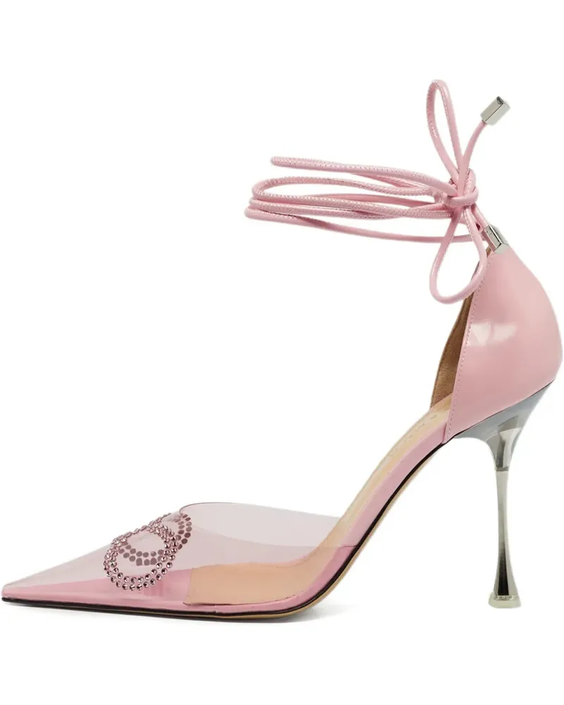 Mach & Mach pink bow leather heels 10cm - Weiß Weiß