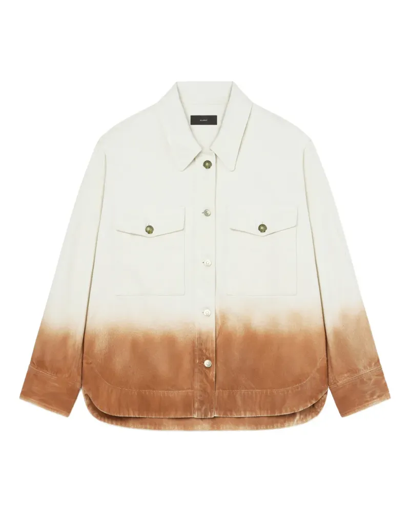 Alanui Shades of Eden Jeansjacke - Nude Nude