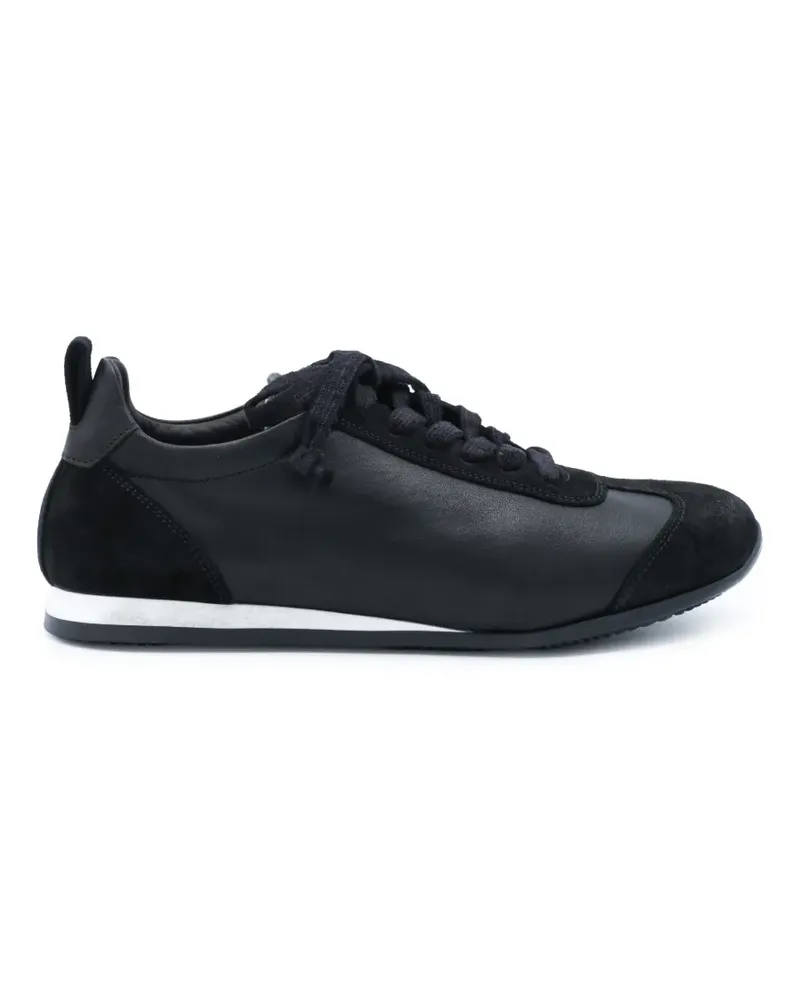 Uma Wang suede-panelled lace-up sneakers - Schwarz Schwarz