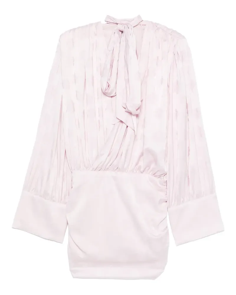 ROTATE Birger Christensen floral-jacquard mini dress - Rosa Rosa