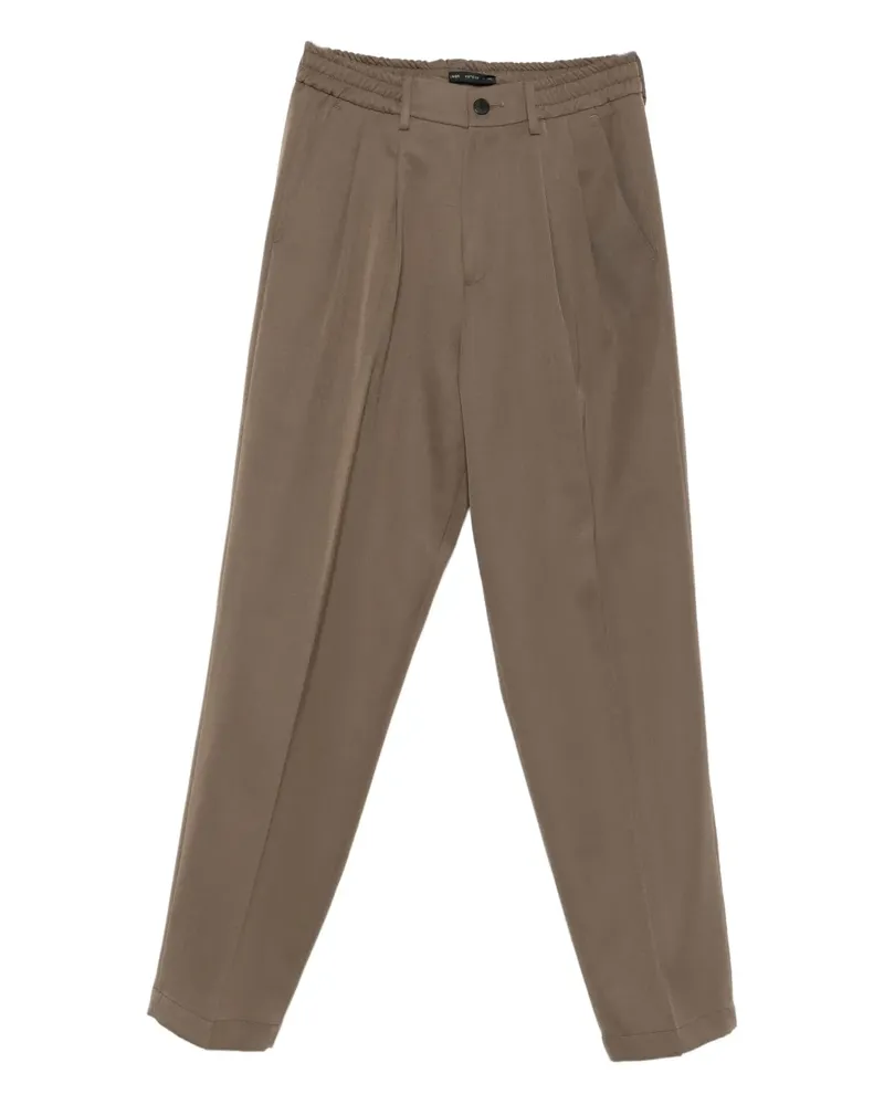 Low Brand Plissierte Hose - Braun Braun