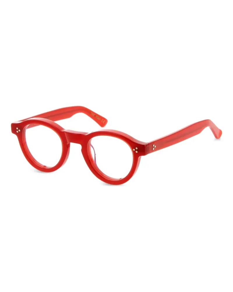 Lesca Runde Gaston Brille - Rot Rot