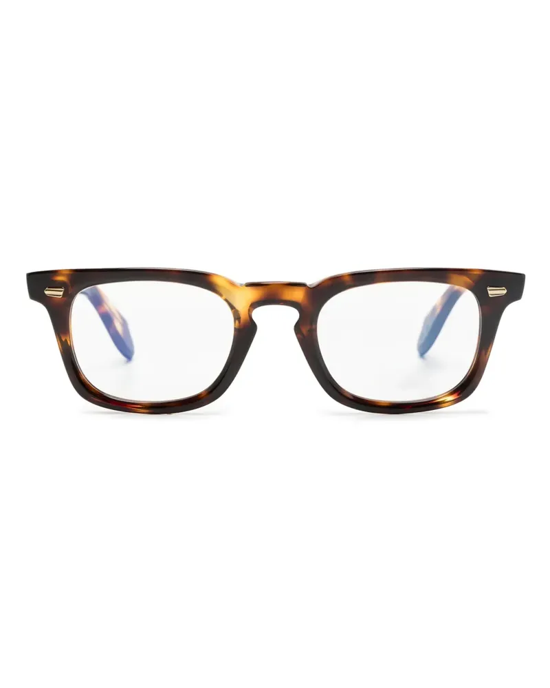Cutler and Gross 1406 Brille mit eckigem Gestell - Braun Braun