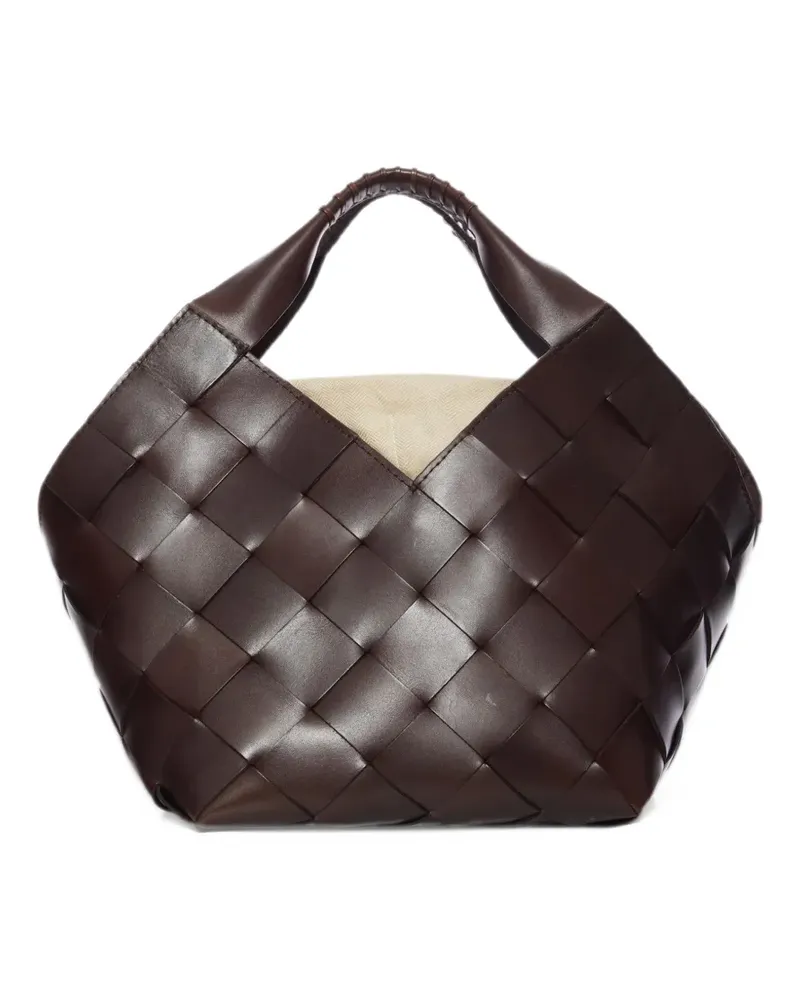 Dragon Diffusion Handgewebte Botteghe Tote Bag - Braun Braun