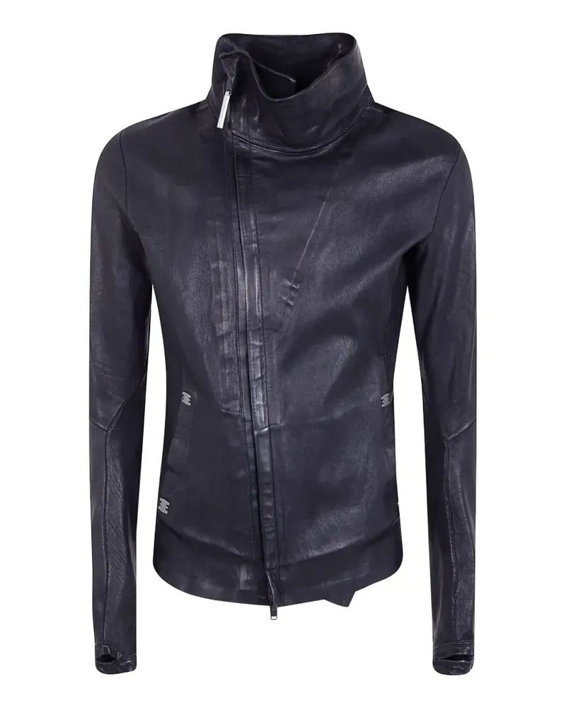 Isaac Sellam Imparable high-neck leather jacket - Schwarz Schwarz