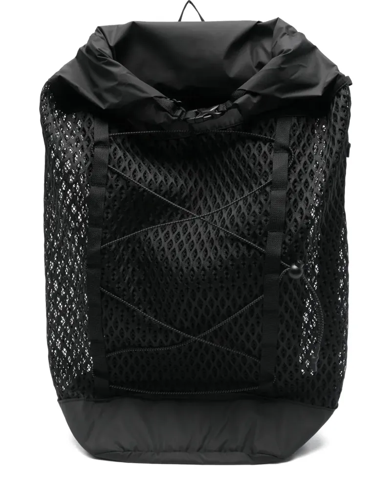 Snow Peak Rucksack mit Kordelzug - Schwarz Schwarz