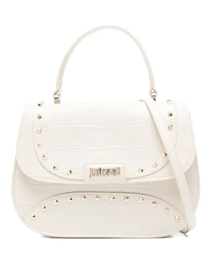 Just Cavalli Tote Bag mit Nieten - Weiß Weiß