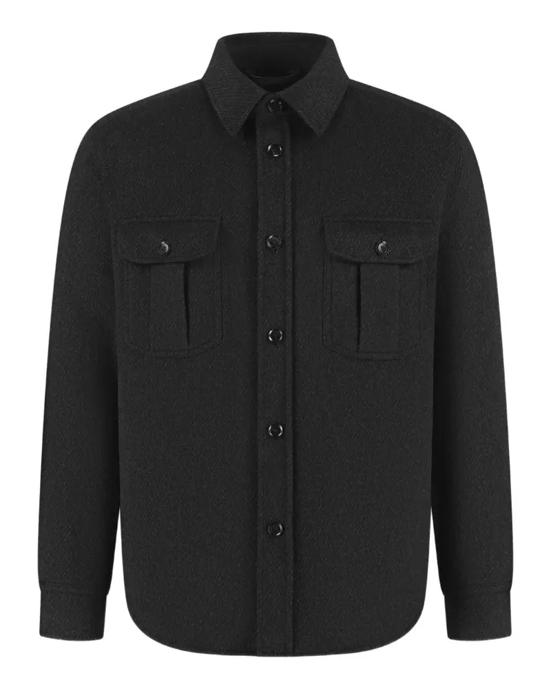 Brioni Geknöpfte Hemdjacke - Grau Grau