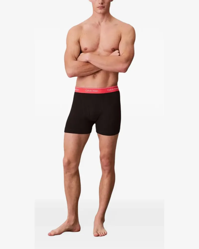 Calvin Klein logo-waistband cotton boxers (set of three) - Schwarz Schwarz