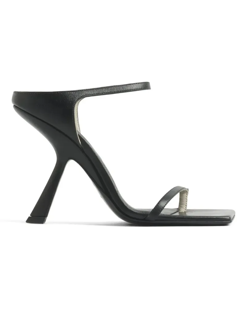 Thierry Mugler square-toe sandals - Schwarz Schwarz
