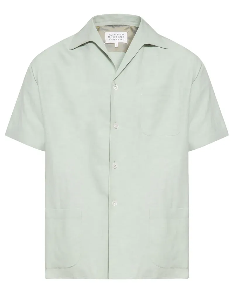 Maison Margiela Hemd aus Popeline - Blau Blau