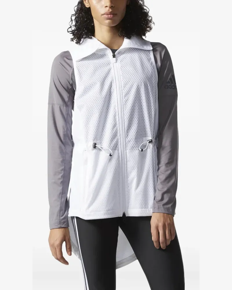 adidas Climstorm Weste mit Mesh-Einsatz - Weiß Weiß