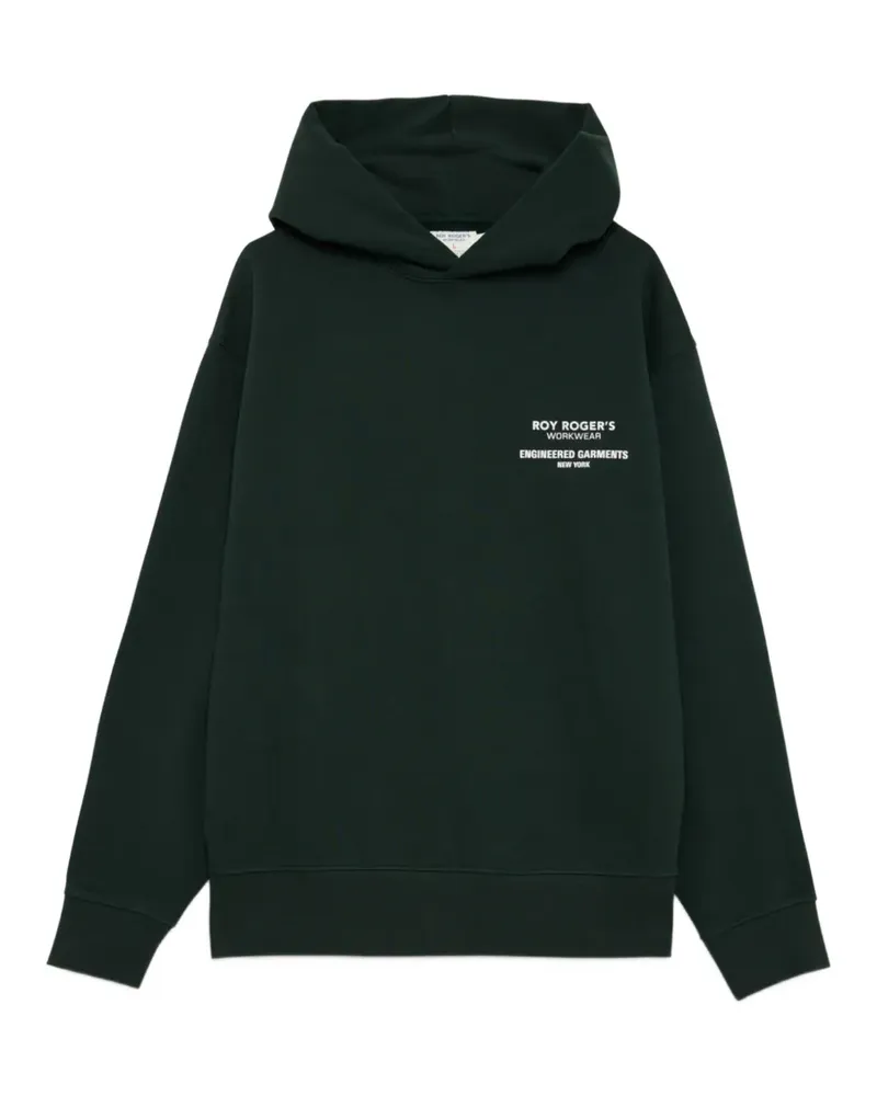 Roy Roger's x ENGINEERED GARMENTS graphic-print cotton hoodie - Grün Grün