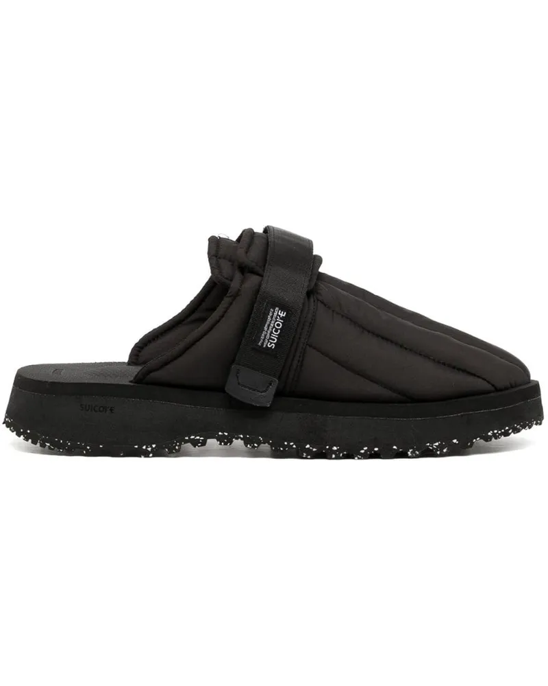 SUICOKE Gesteppte Zavo Slipper Schwarz