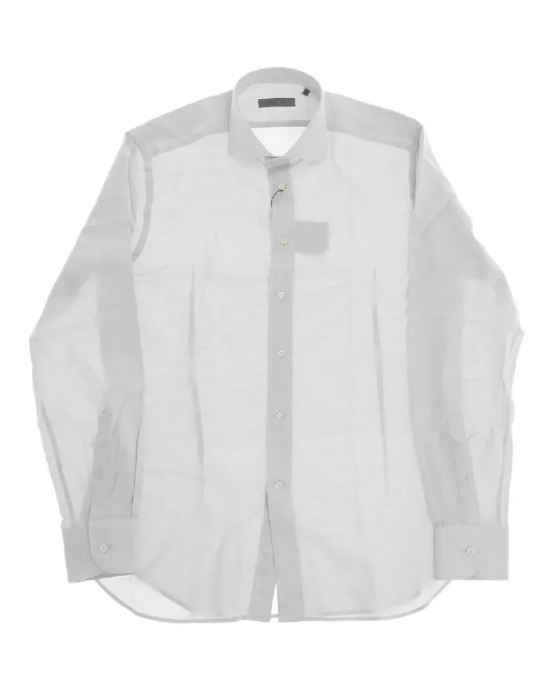 Corneliani French-collar long-sleeve shirt - Grau Grau